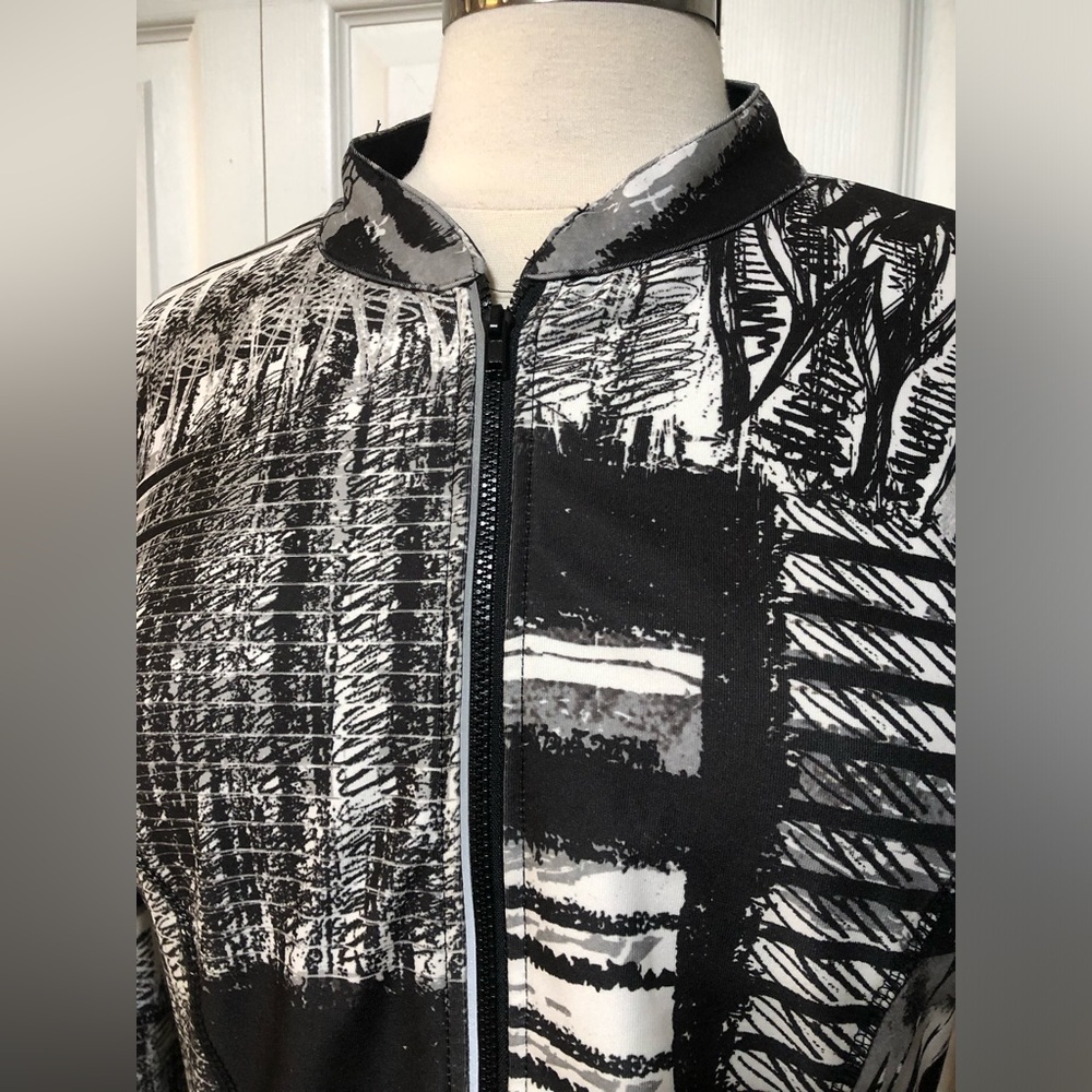 Layer 8 Performance Black & White Jacket Sz Large… - image 4